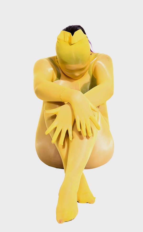 Glossy Hooded Unisex Bodystockings with Fingers Glossy Hooded Unisex Bodystockings with Fingers