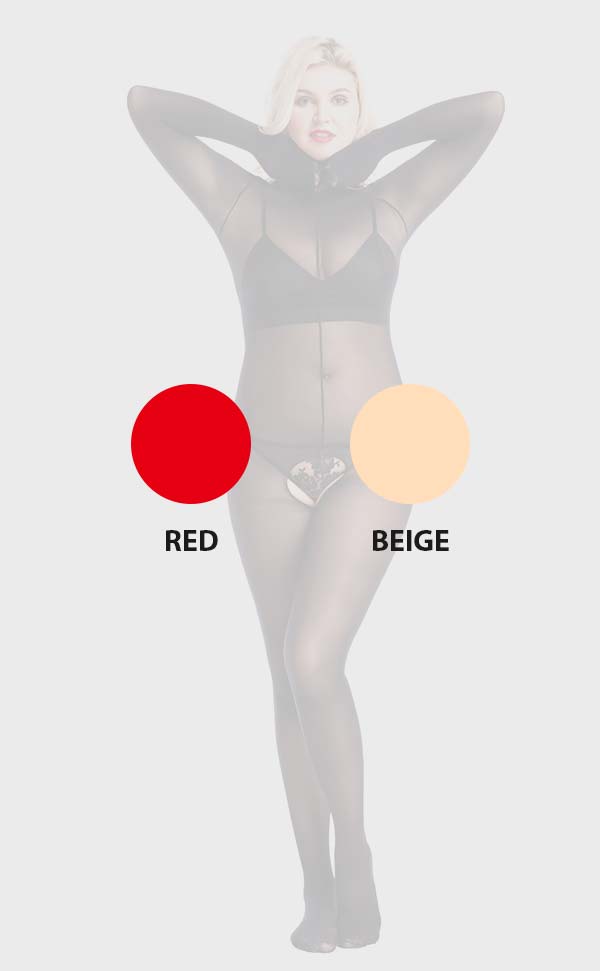 Matte Crotchless Unisex Bodystockings with Fingers Matte Crotchless Unisex Bodystockings with Fingers