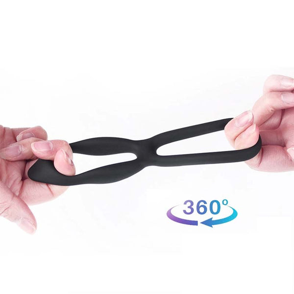 Double Silicone Cock and Ball Ring Double Silicone Cock and Ball Ring