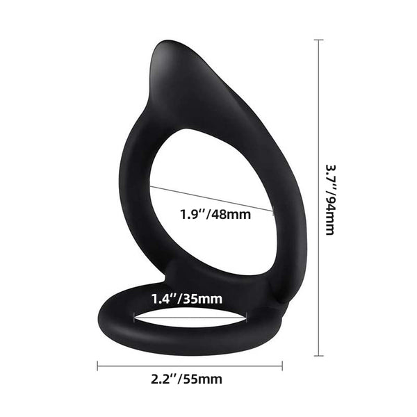 Double Silicone Cock and Ball Ring Double Silicone Cock and Ball Ring