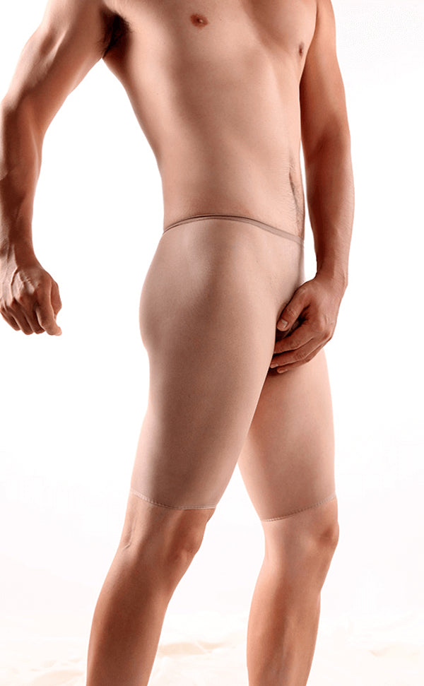 Men's Sheer Seamless Nylon Cycle Short Briefs