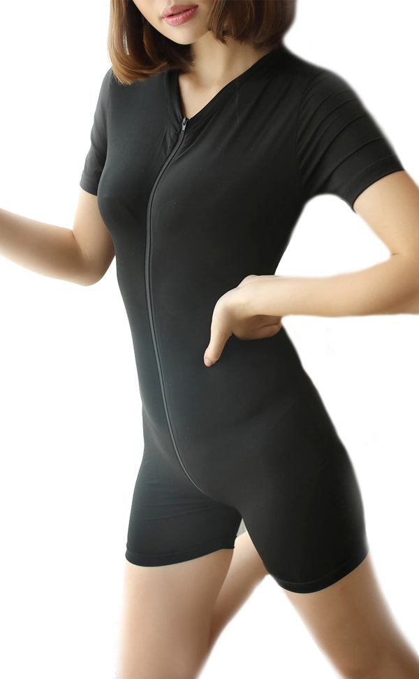 Women Men Unisex Sexy Bodysuit Costume with Zipper