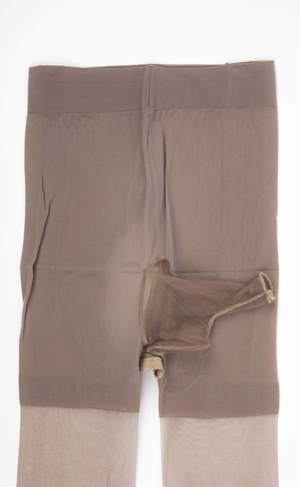 Ultra-Thin Crotchless Pantyhose Sheath Open