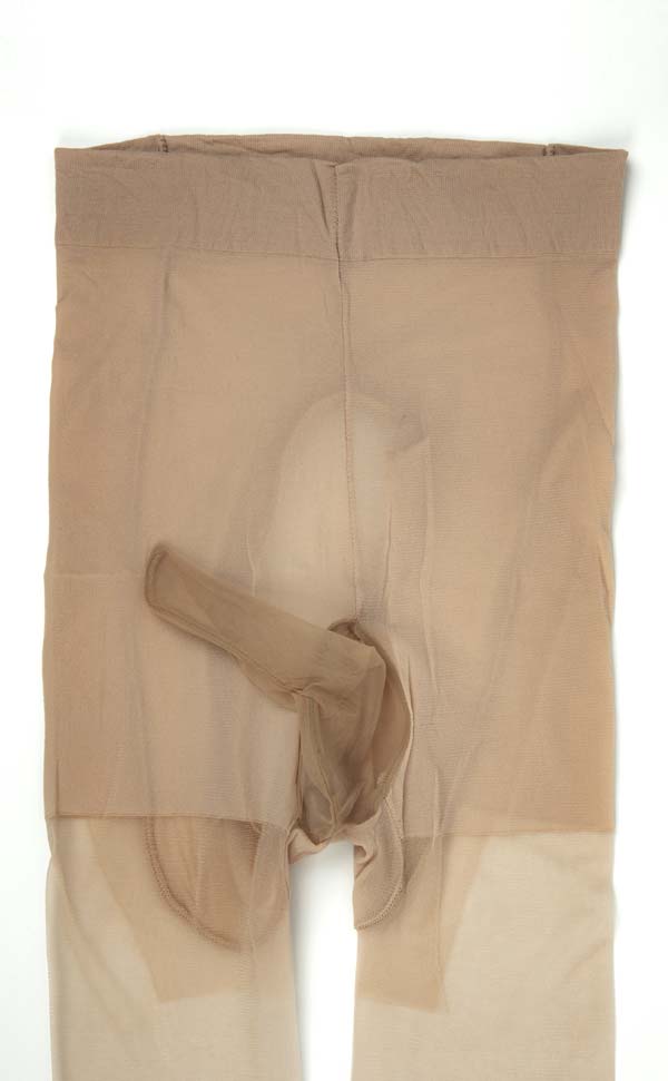 Ultra-Thin Crotchless Pantyhose Sheath Closed