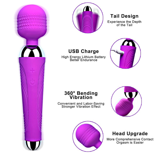 Bodywand Aqua Massage Wand Vibrator Rechargeable 