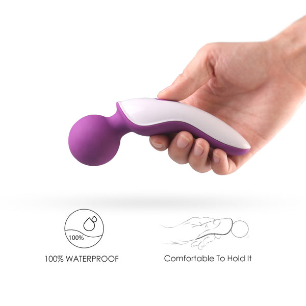 USB Rechargable Silicone Wand Vibrator