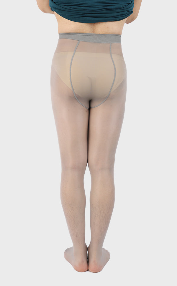 Men's Sheer Pantyhose Sheath Open