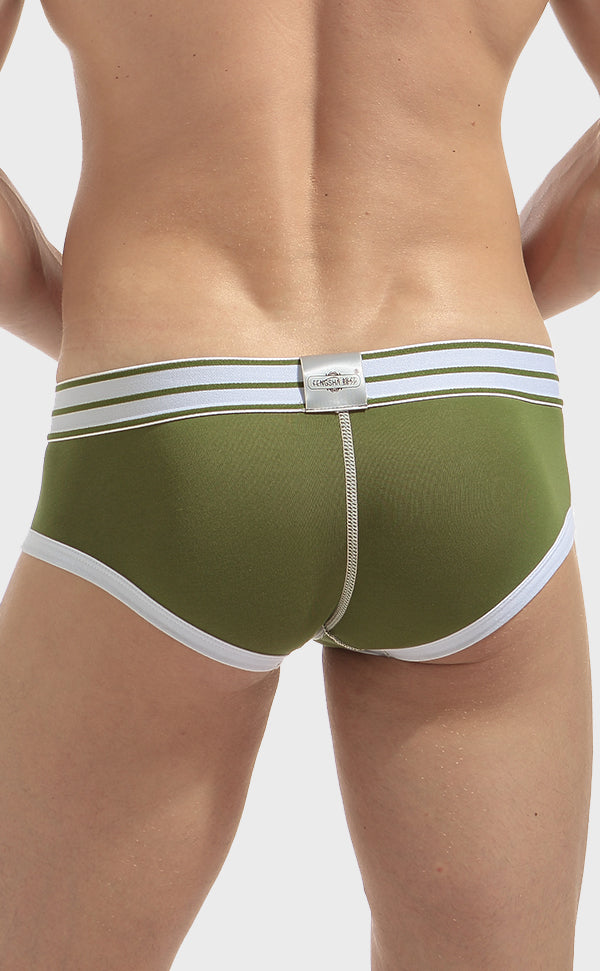 Cotton Fashion Bicolor Trunk with Pouch