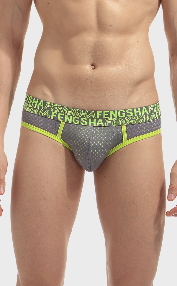 Semi Sheer Fashion Mesh Briefs for Men