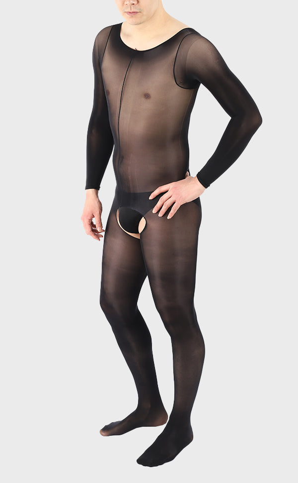 Unisex Sheer Glossy Bodystockings