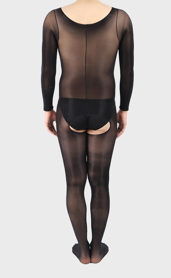 Unisex Sheer Glossy Bodystockings