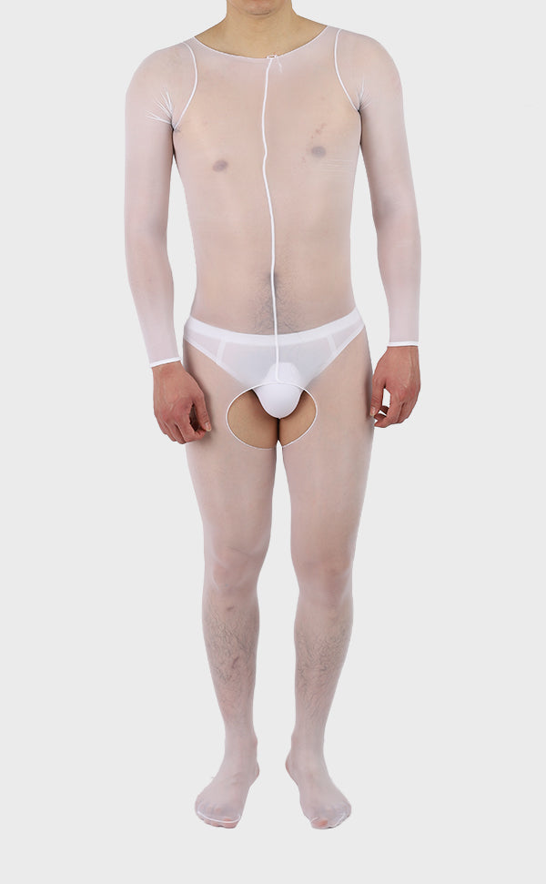 Unisex Sheer Glossy Bodystockings