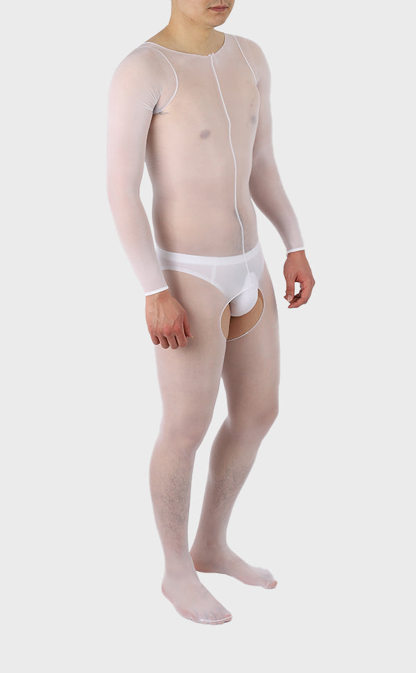 Unisex Sheer Glossy Bodystockings