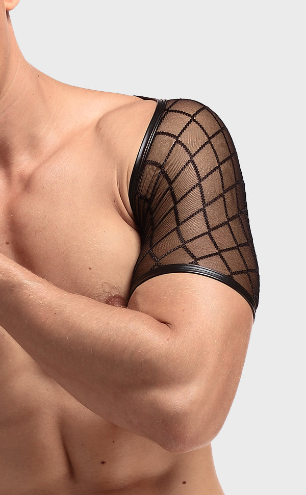 Men's Sexy Fishnet Vest Short Sleeve