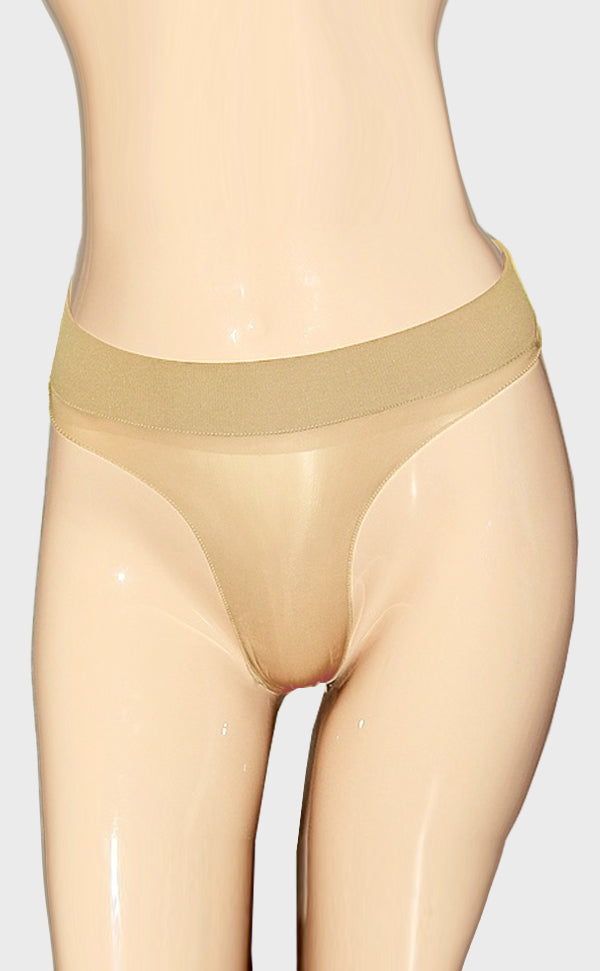 Sheer Glossy Pantyhose Briefs