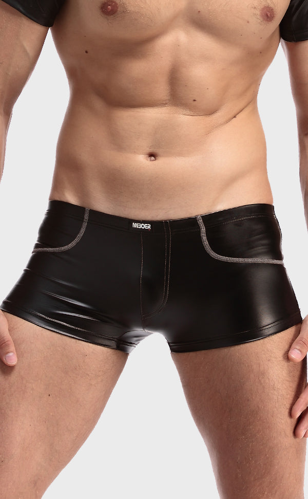 Men's Sexy Faux Leather Top Vest
