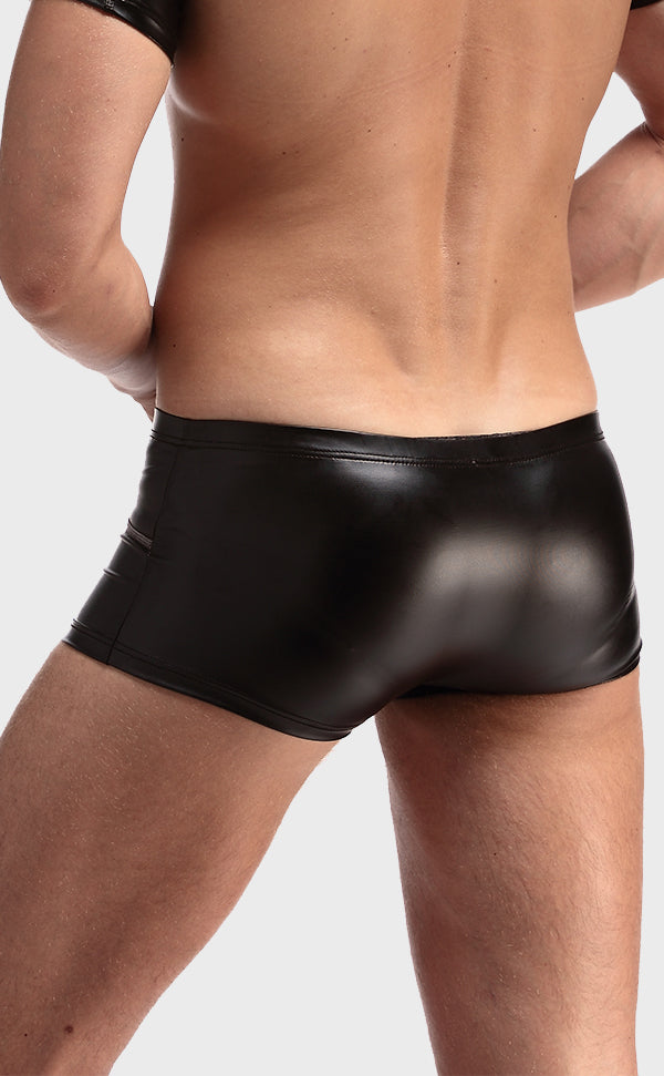 Men's Sexy Faux Leather Top Vest