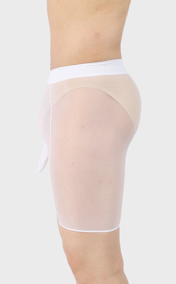 Men's Sheer Pantyhose Boxer Trunks