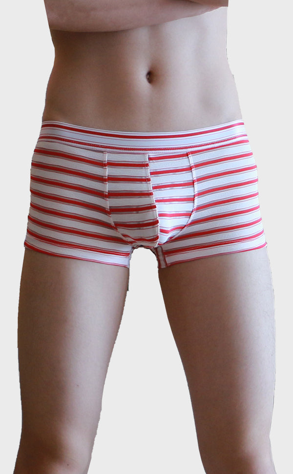 Men’s Ice Silk Pouch Stripes Trunk