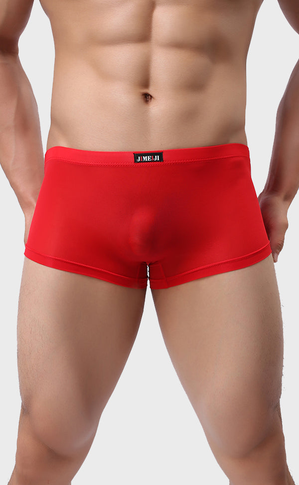 Ice Silk Solid color Trunk for Men