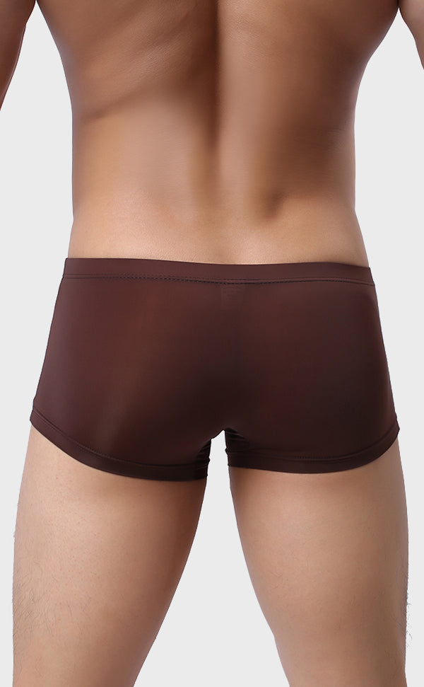 Ice Silk Solid color Trunk for Men