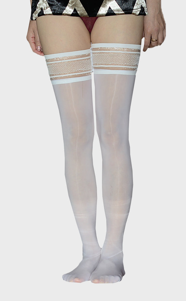 High-Glossy Stay Up Thigh Highs