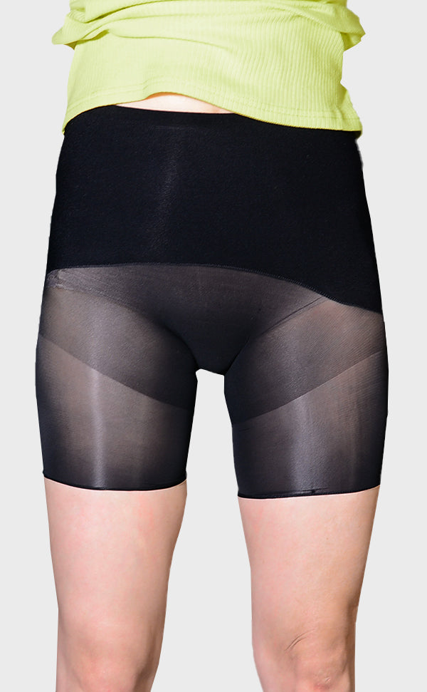 Shiny Seamless Pantyhose Boxer Briefs