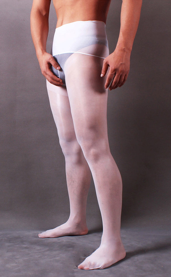 Men’s Shiny Seamless Tights Sheath Closed