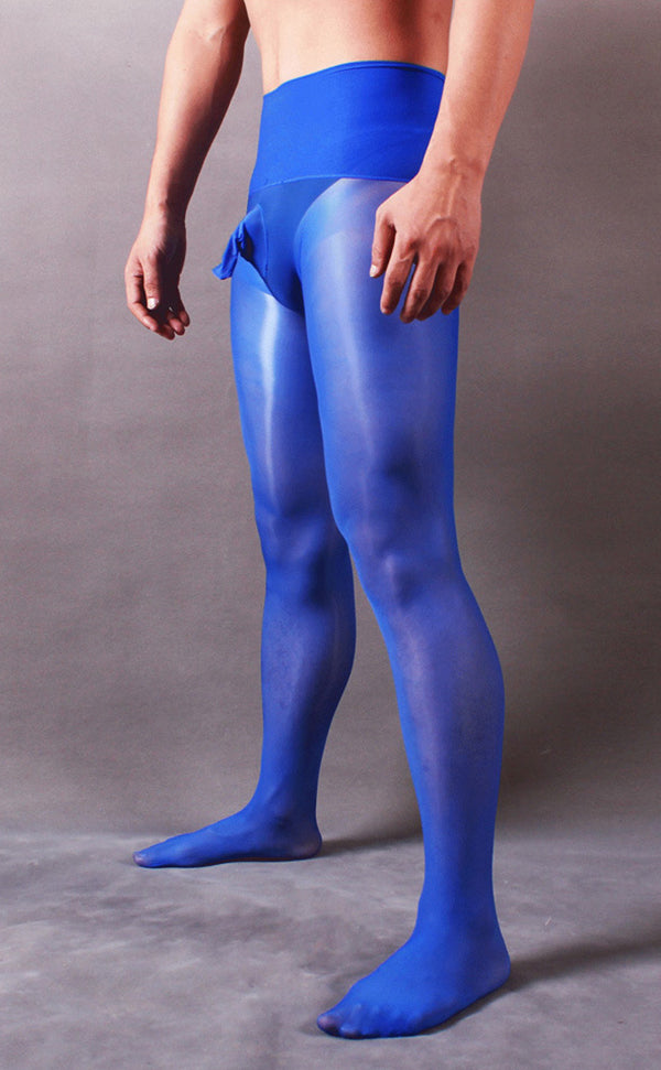 Men’s Shiny Seamless Tights Sheath Closed