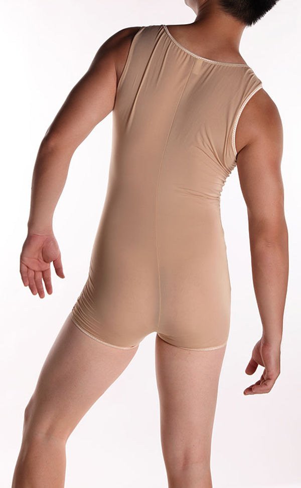 Men T-shirt Body Shaper Nylon Bodysuit