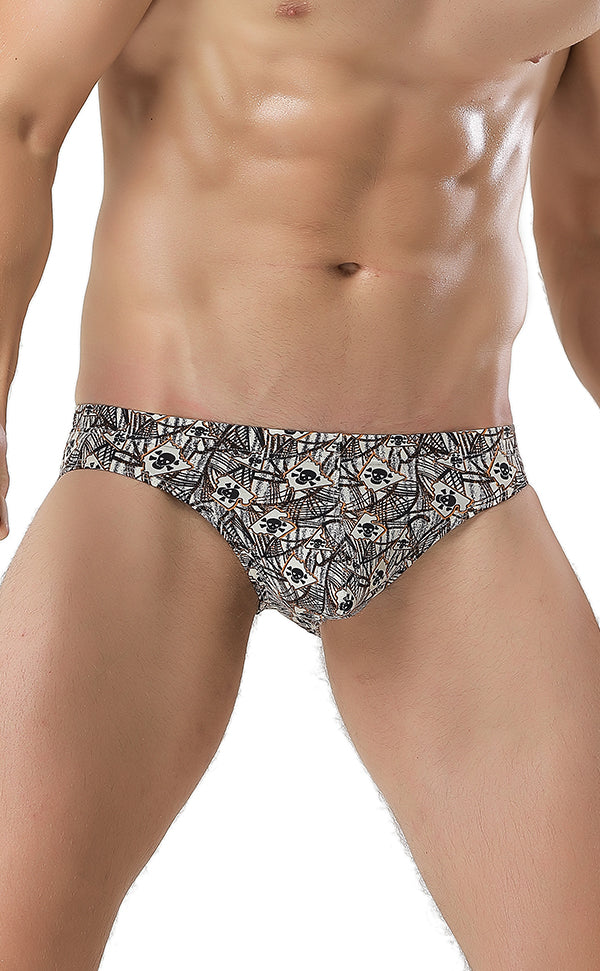 Multicolor Pattern Bikinis for Men