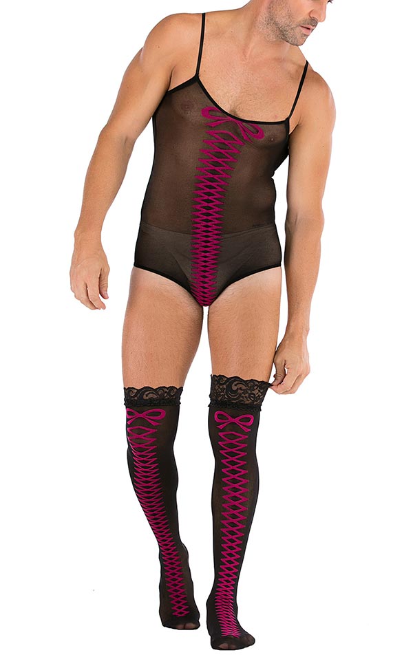 Men's Nylon Bodysuit Sets