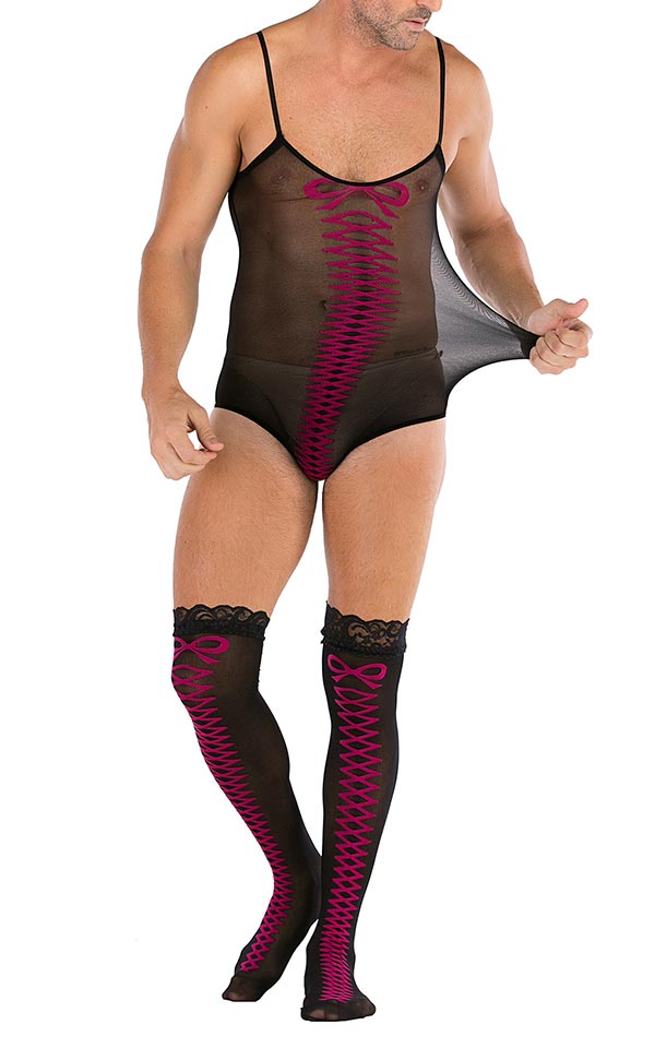 Men's Nylon Bodysuit Sets