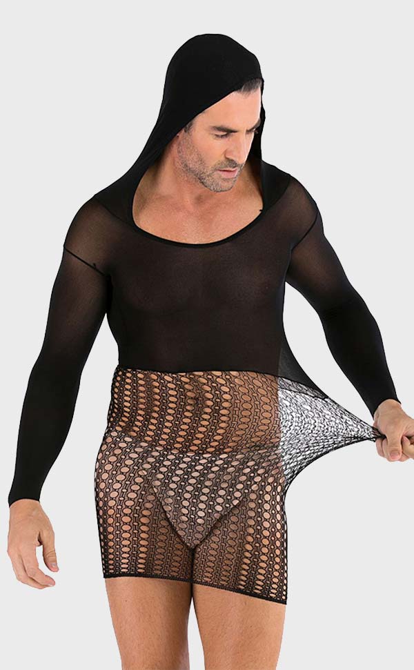 Men’s Hooded Mini Dress