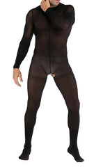 Men’s Sexy Matte Crotchless Bodystocking