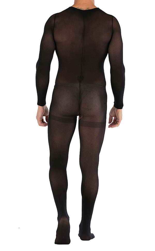 Men’s Sexy Matte Crotchless Bodystocking