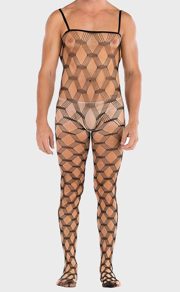 Men’s Sling Large Net Bodystocking