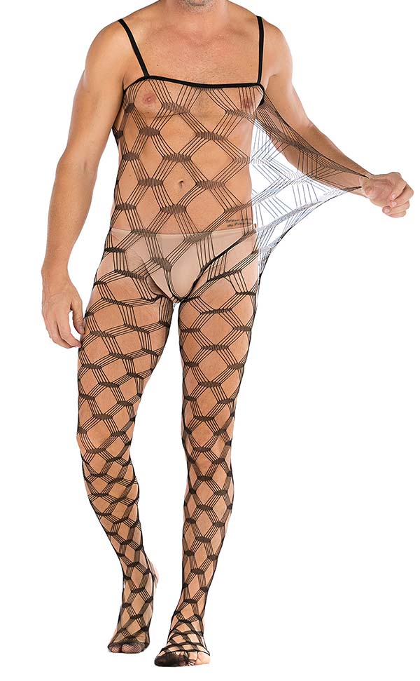 Men’s Sling Large Net Bodystocking