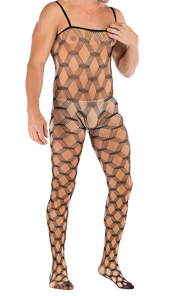 Men’s Sling Large Net Bodystocking