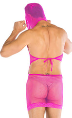 Men's Sexy Fishnet Halter Lingerie