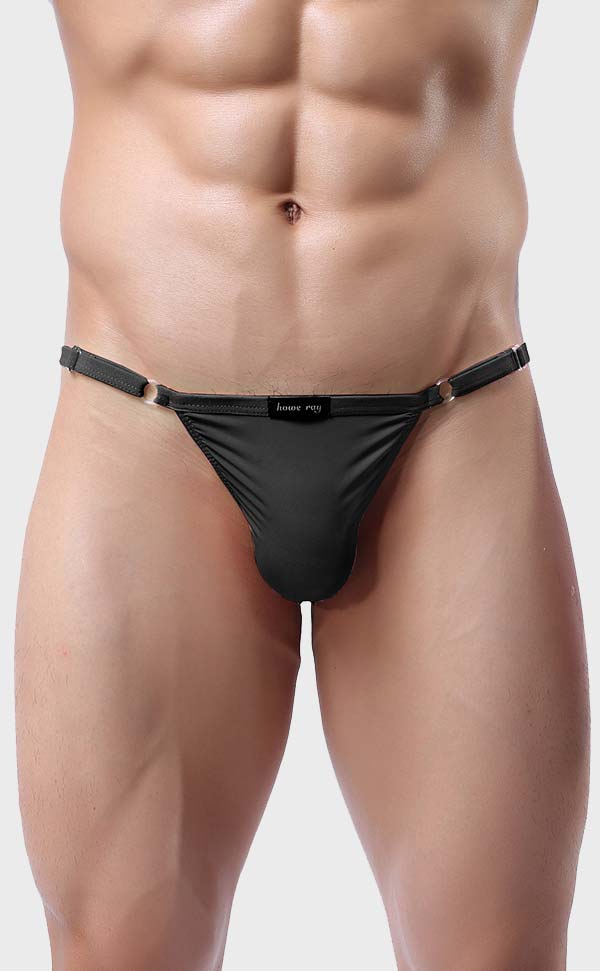 Men’s Semi Sheer Bikini with Adjustable Waistband