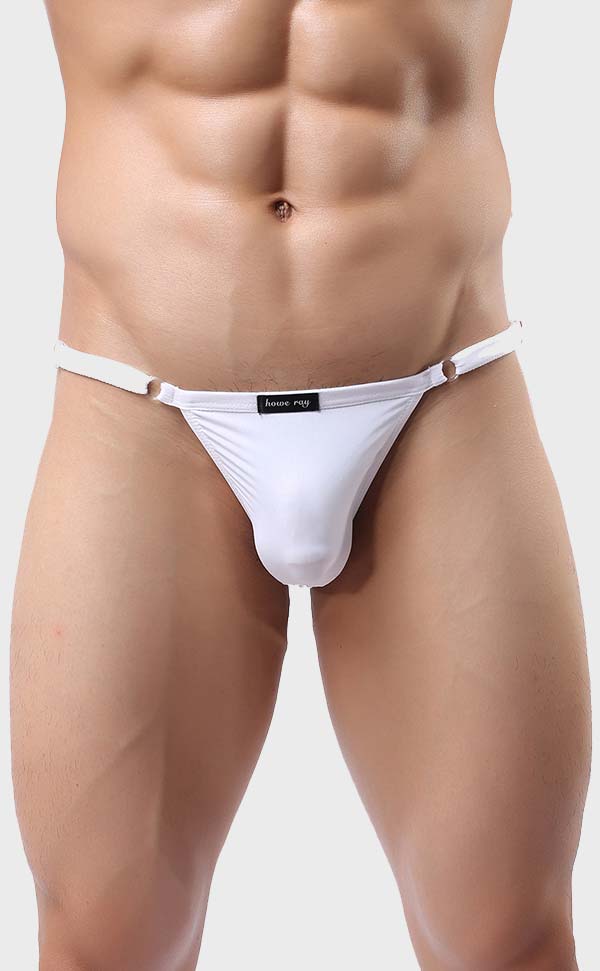 Men’s Semi Sheer Bikini with Adjustable Waistband