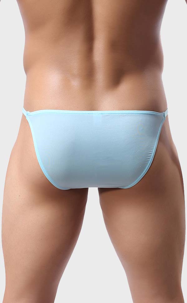 Men’s Semi Sheer Bikini with Adjustable Waistband