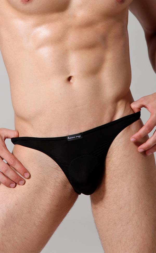 Men's Sheer Sexy Low Rise Pouch Bikini