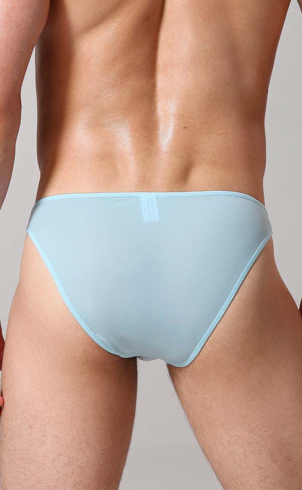 Men's Sheer Sexy Low Rise Pouch Bikini