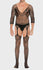 Men's Lace Mesh Scoop Neck Suspender Bodystocking