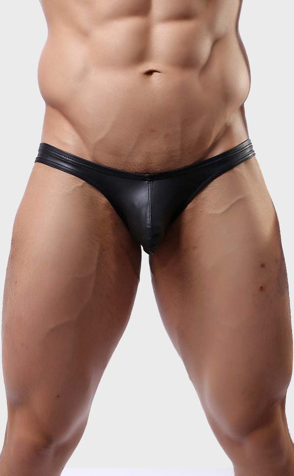 Ultra Sexy Men’s Faux Leather Bikini