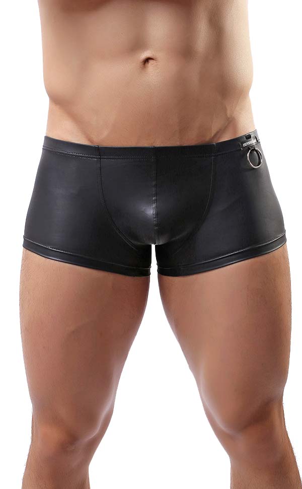 Sexy Men’s Faux Leather Trunks