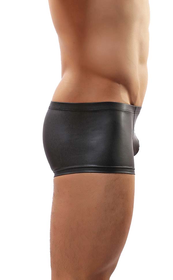 Sexy Men’s Faux Leather Trunks