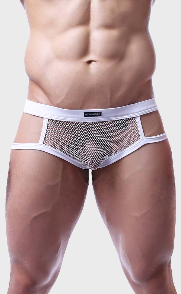 Men's See Through Briefs Open Butt